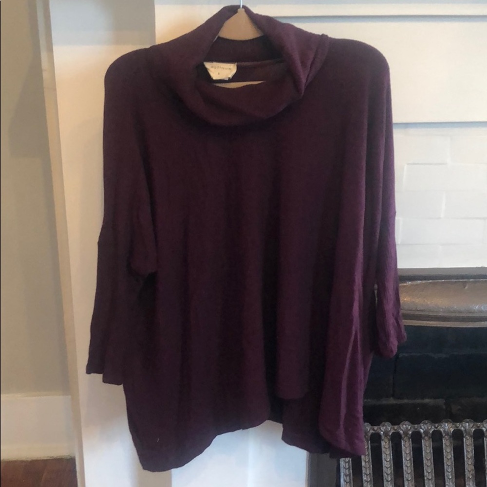 Open Back Maroon Sweater